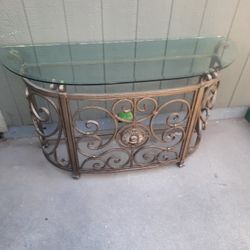 Mesa De Vidrio Vintage 