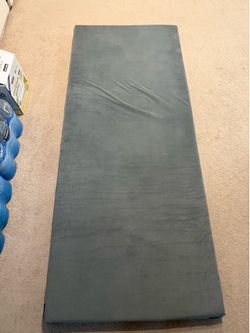 Roll Up Memory Foam Sleeping Pad Waterproof & Removable Cover Plush Surface Anti-slip Bottom