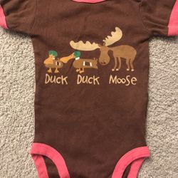 Duck Duck Moose Girls 6 Month Onesie