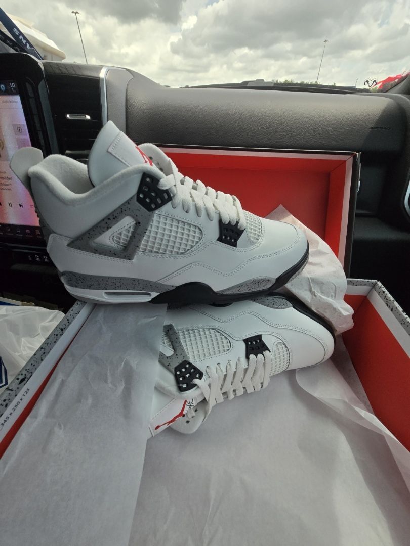 White Cement Jordan 4s