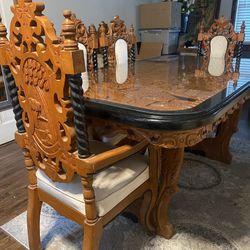 Hand Carved Filipino Dining Set