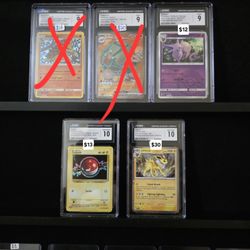 High Grade Pokémon CGC Slabbed Cards - Gem Mint 10s & Mint 9s
