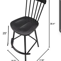 Metal Swivel Bar Stool - New Open Box