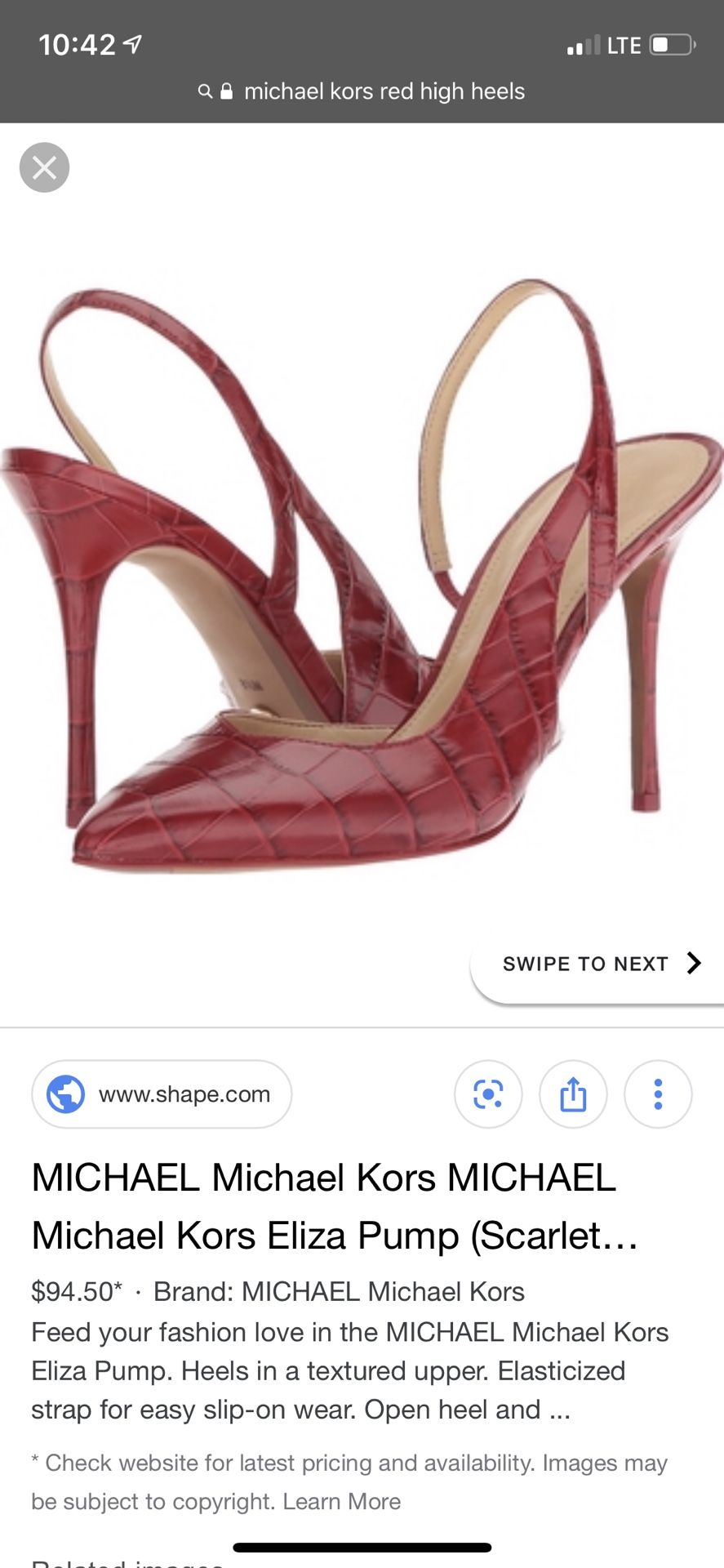 Michael Kors heels size 7/6