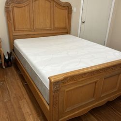 Queen Bed Frame And Mattress 