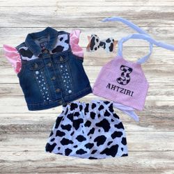 Girls Birthday Cowgirl Outfit