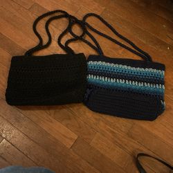 (2) Lina Crochet Hand bags
