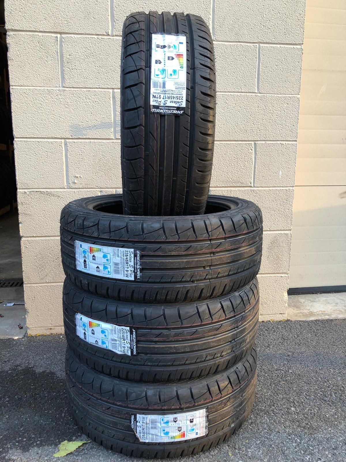 Tires new tire225/45/17 all season mount and balance includes