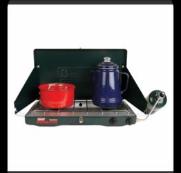 New- Classic Propane Gas Camping Stove, 2-Burner.