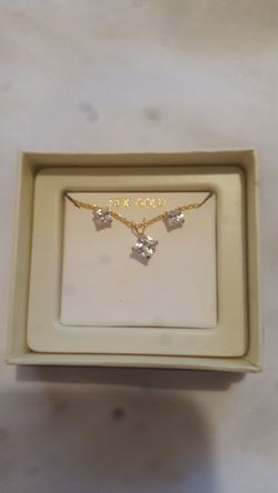 Pendant earring set 10 karat gold