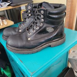 Harley Davidson Steel Toe Size 8 1/2 Work Boots