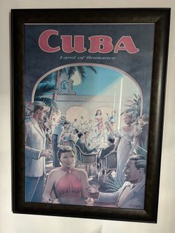 Framed poster