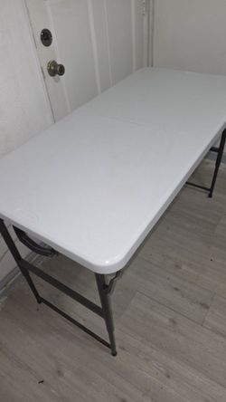 Lifetime Folding Table White Plastic