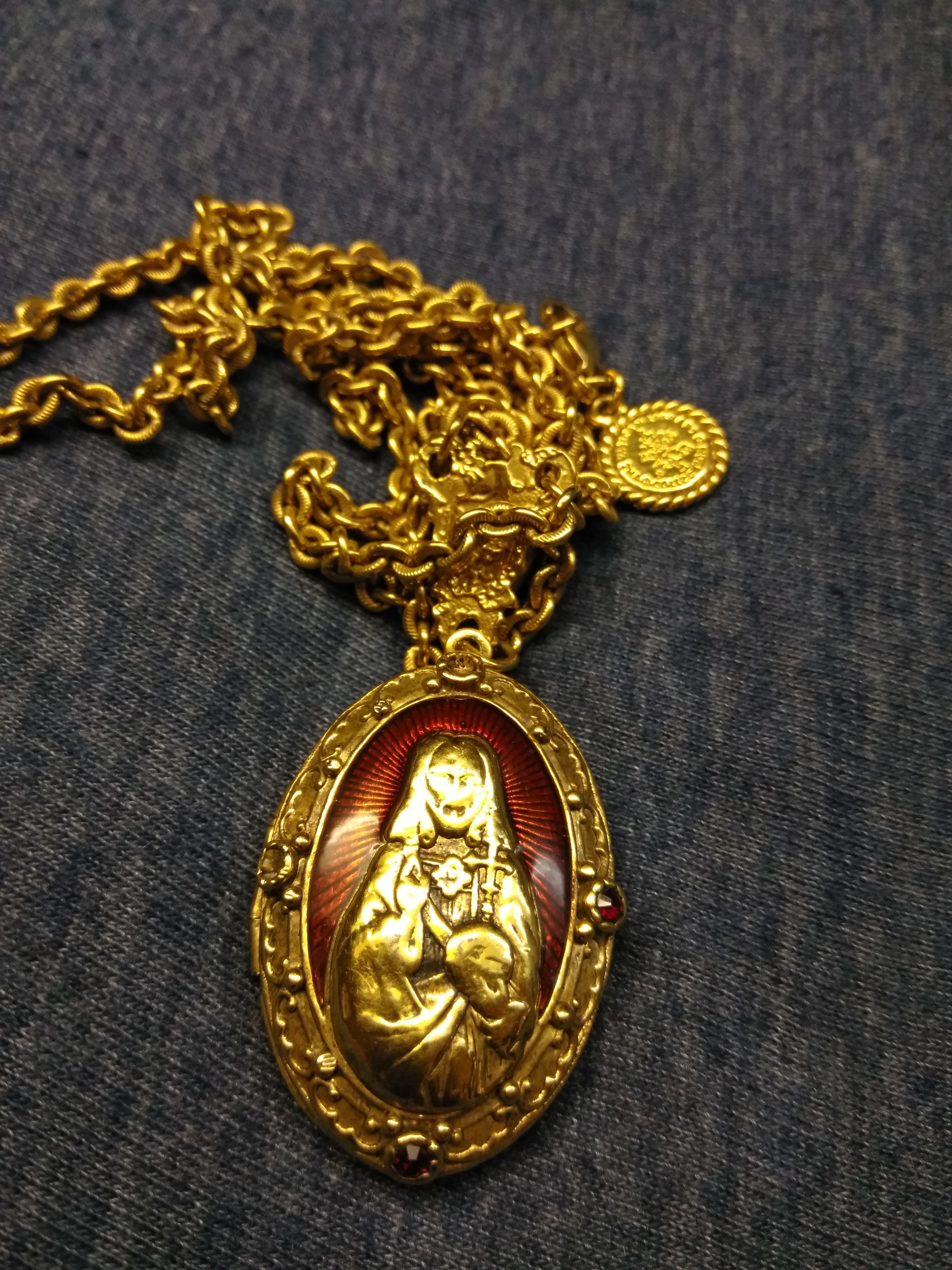 Vatican Library Collection locket and Necklace