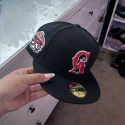 71/2 California Angels Fitted Hat With Patch