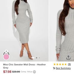Grey Sweater Dress