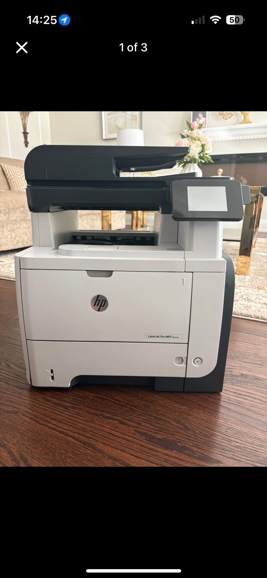 Like New) HP LaserJet Pro M521dn Laser Multifunction Printer
