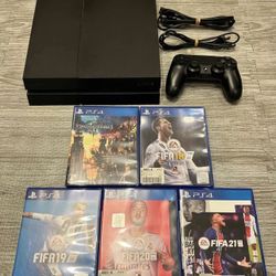 Stunt Ps4 500gb Full Memory System w/ Controller + 5 Games & All Wiring