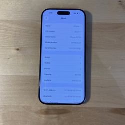 Apple iPhone 16 Pro 512GB Unlocked Black Titanium 