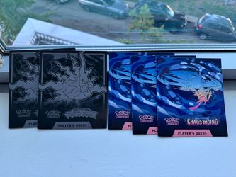 Pokemon TCG Pitch Black / Chaos Rising Player's Guides x5