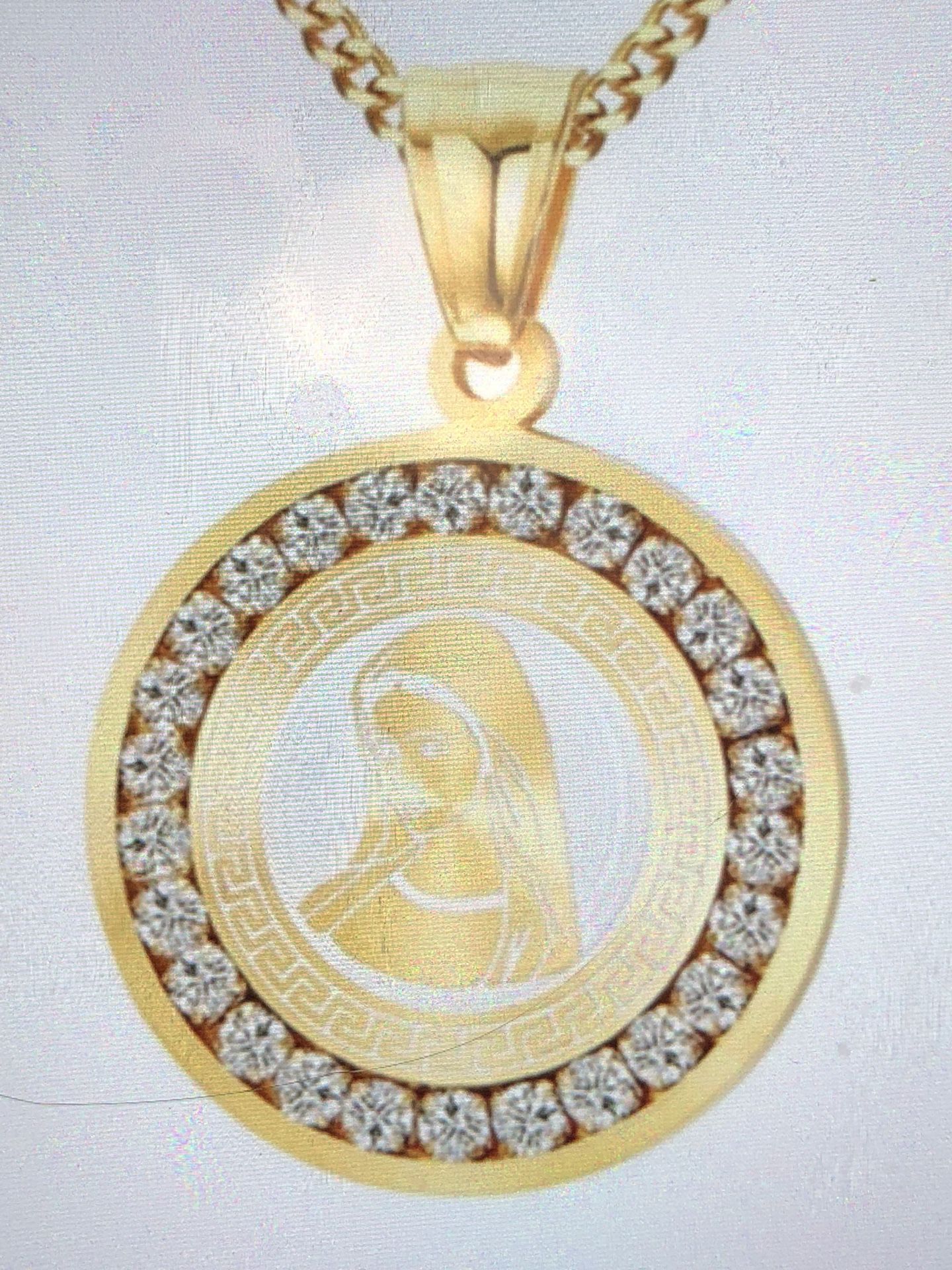 Virgin Mary Pendant Charm Necklace & Chain(Please Read Description Completely)
