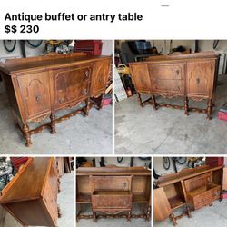 Antique Buffet Or Antry Table