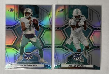 Jaylen Waddle & Tua Tagovailoa Silver Mosaic 