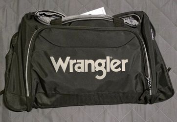 Wrangler Black Duffel Bag 28X14X15" NWT