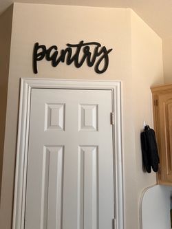 Pantry sign