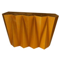 Statement Gold console table – $250   