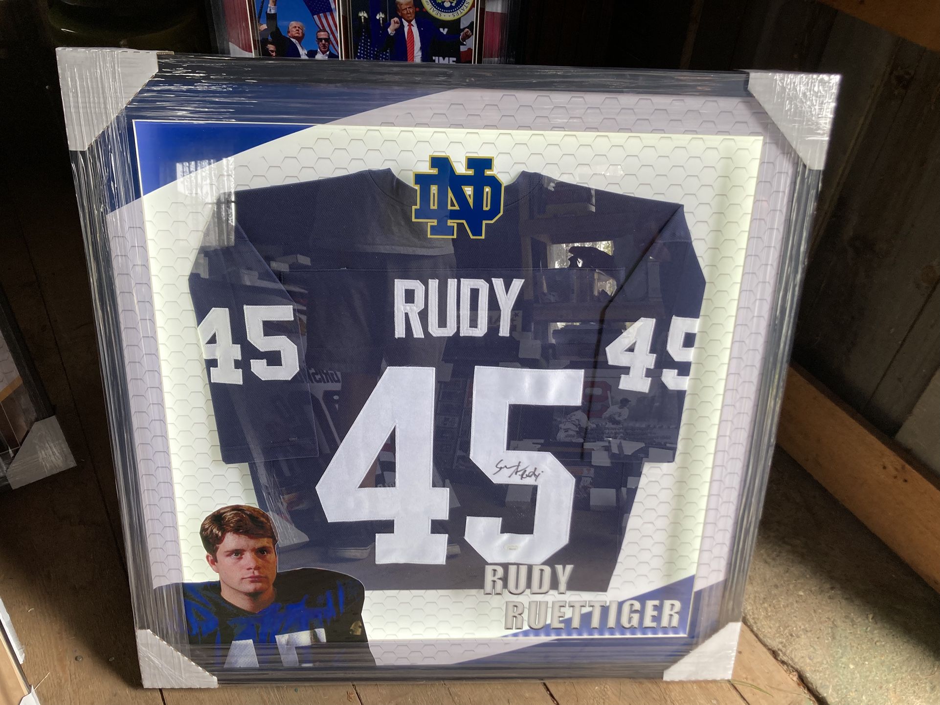 Rudy Jersey Autographed Sean Astin JSA Authenticated