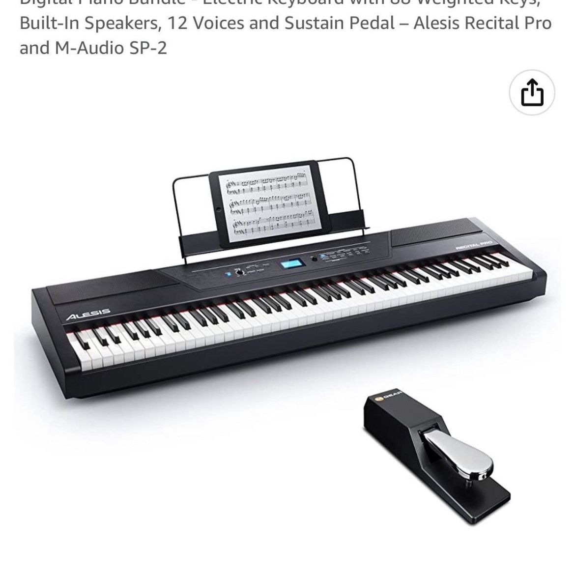 Alesis Recital Pro 88 Keys Electric Piano