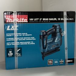 MAKITA XNB01 18V 2” 18 GA. Brad Nailer Tool Only
