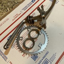 GT OLD SCHOOL BMX MID SCHOOL COMPLETE BICYCLE CRANKS - EXCELLENT CONDITION 