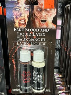 Fake Blood and Liquid Latex Halloween FX Kit
