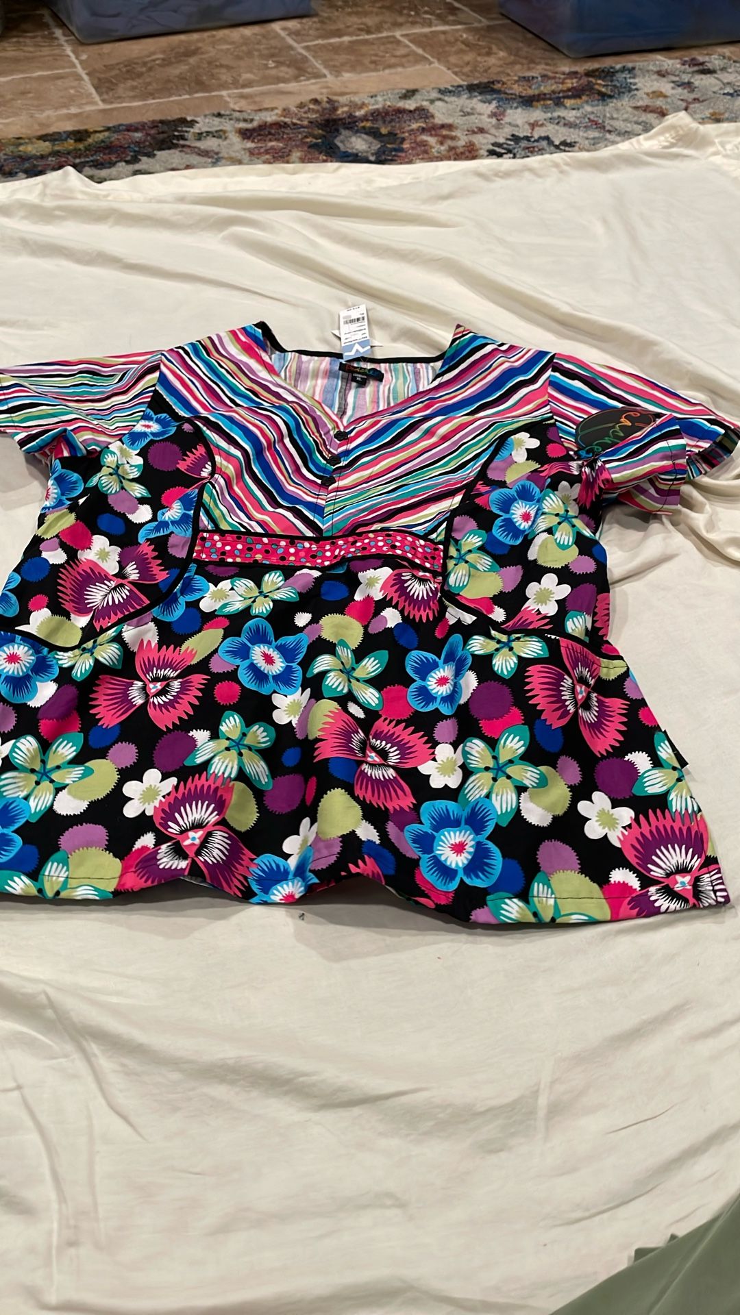 Scrub Top Xlg