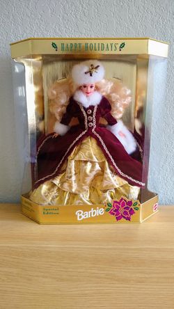 Vintage Happy Holidays Special Edition 1996 Barbie Doll Signed by Ann Driskill