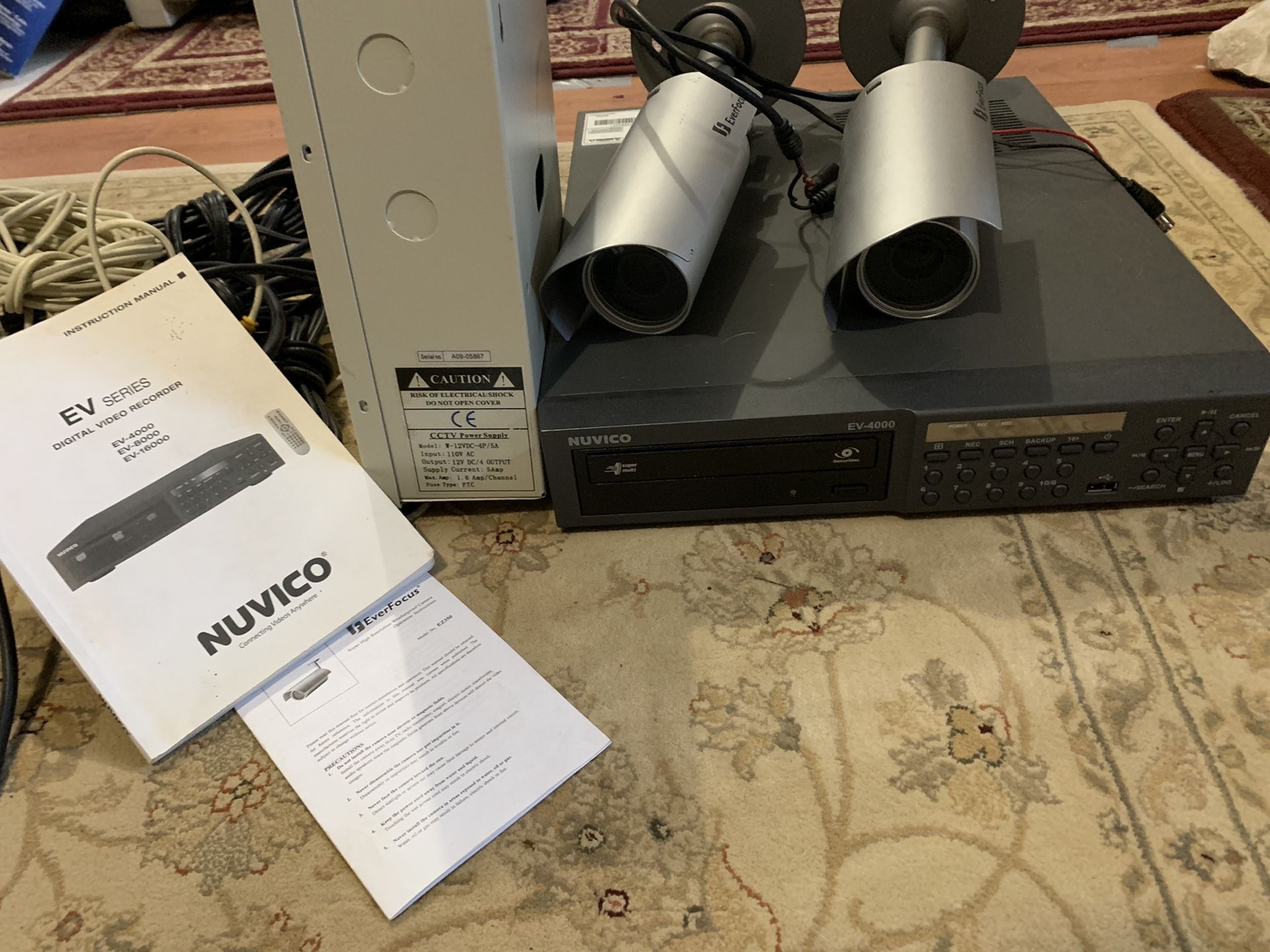EverFocus Security Camaras with Nuvico EV-4000 recorder