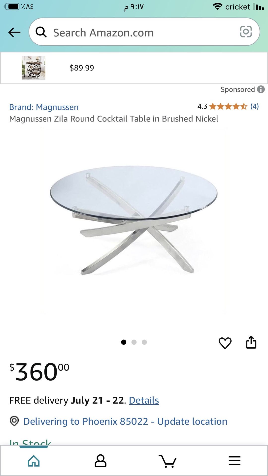 Coffee Table and a decor tabel 2 pcs