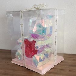 LED Crystal Glowing Galaxy Gem Artist Teddy Bear, Mothers Day, Anniversary Gift