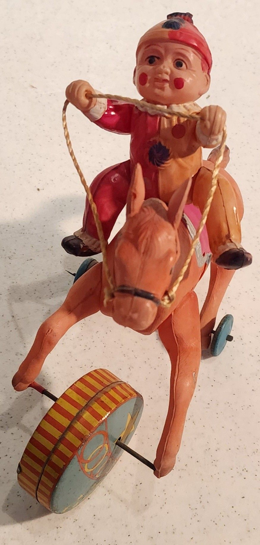 Vintage Tin And Celluloid Wind up Toy