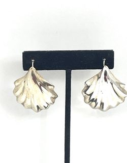 Sterling Taxco TC-84 Fluted Earrings 