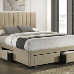 Wheatland queen platform bed