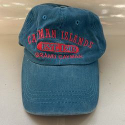 Lotus Cayman Islands Grand Cayman Blue Adjustable Hat Cat   
