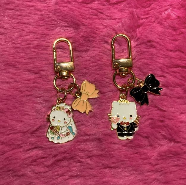 Hello Kitty & Dear Daniel Wedding Bride and Groom Keychains