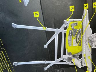 Ryobi 10” Table saw with holding stand/sierra de mesa con soporte plegable