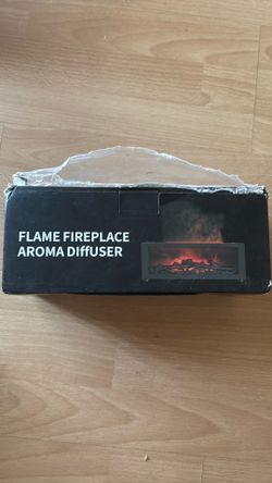 Flame Fireplace Aroma Diffuser & Humidifier – LED Flame Effect, USB Powered