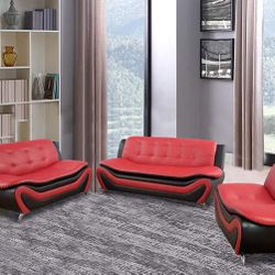 New Leather 3pcs Sofa Set 