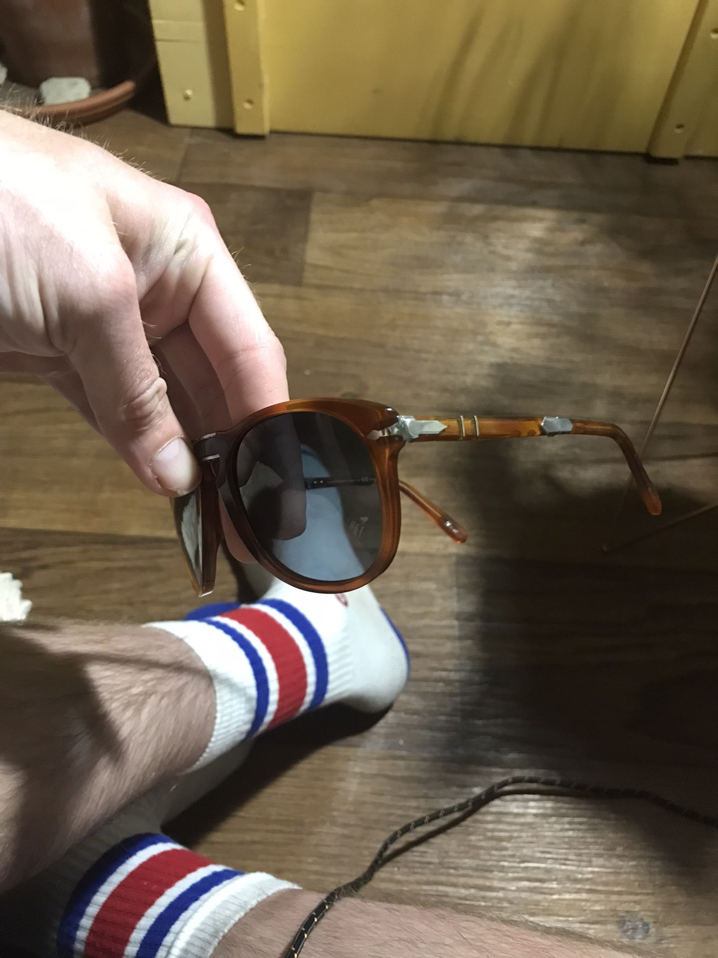 Persol 714 series Steve McQueen Sunglasses : Light Havana Polarized Blue Granite Limited Edition With additional manufacturing steps for Sale in TX - OfferUp