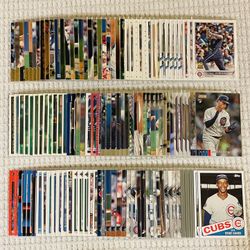 Chicago Cubs 125 Card Baseball Lot!